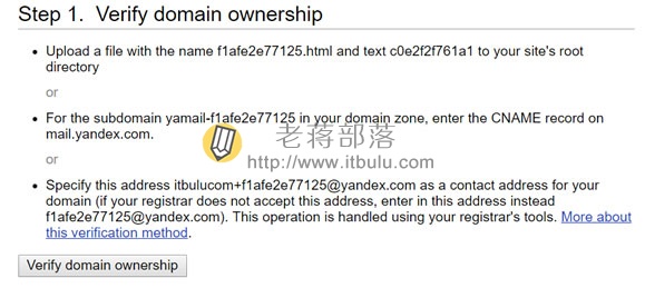 验证域名所有权和解析