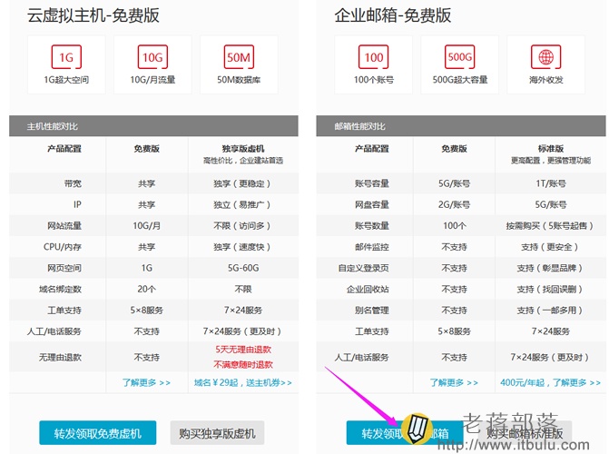 领取免费企业邮箱的方法