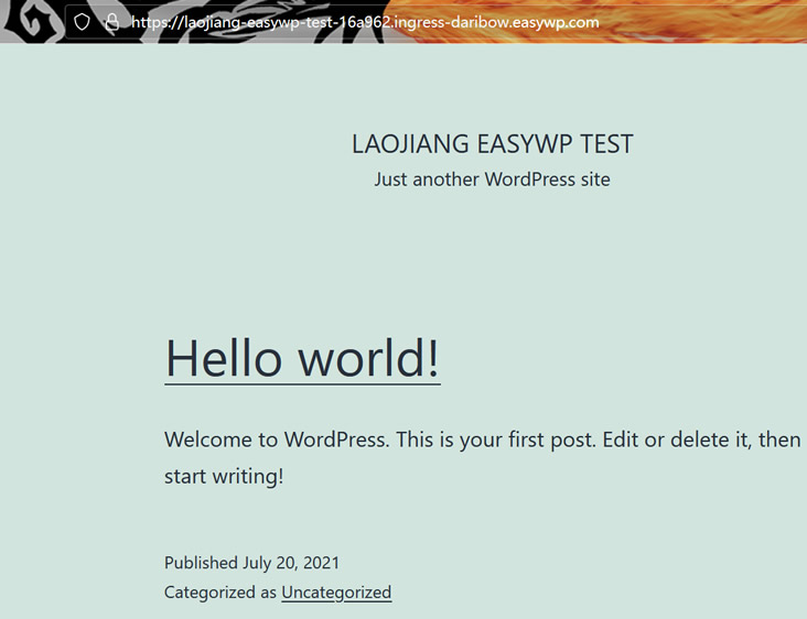 EasyWP站点前端