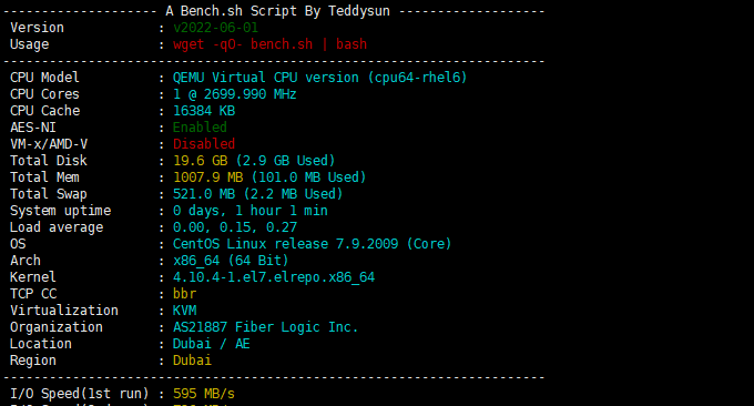 经典VPS主机迪拜机房VPS内存CPU