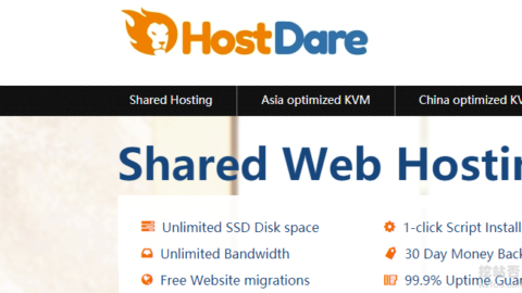 HostDare优惠
