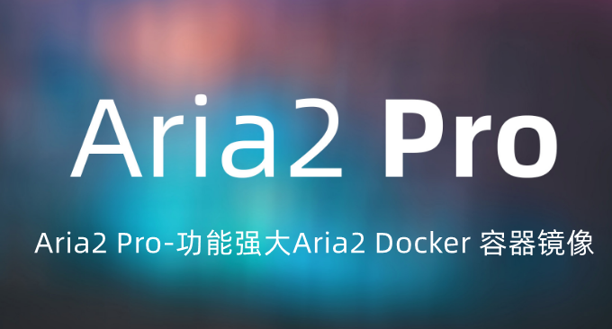 Aria2 Pro-功能强大Aria2 Docker 容器镜像：在线Web管理,下载速度快,功能强
