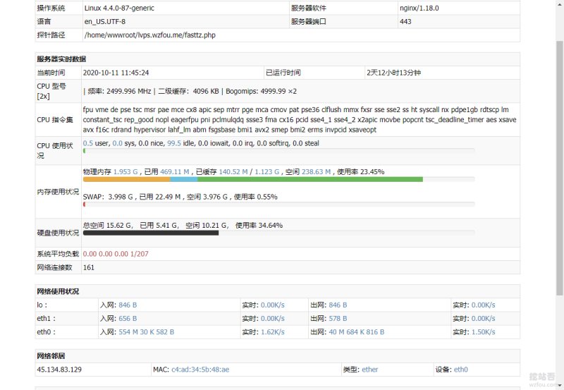 免费PHP探针极速版