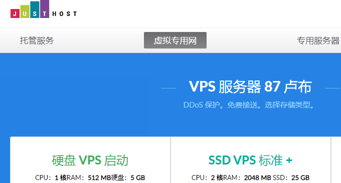 JustHost.ru俄罗斯1美元低价VPS主机性能与速度测评-回程CN2 GT线路价格低廉性能差