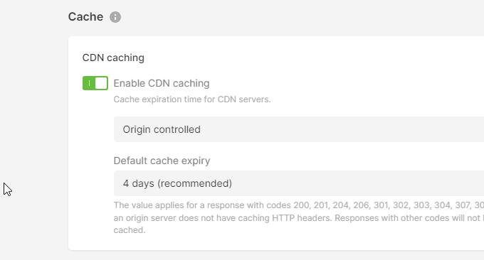 Gcore 免费CDN浏览器缓存
