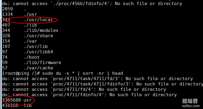 Linux系统磁盘空间排序