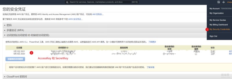 ZFile自建免费公共网盘服务亚马逊s3密钥