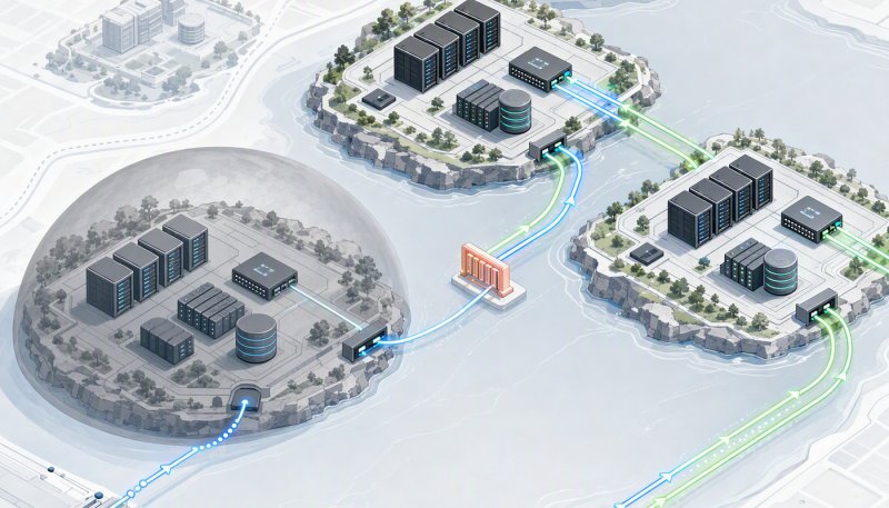 Cloud availability zones, failover paths, and metered cross-zone traffic