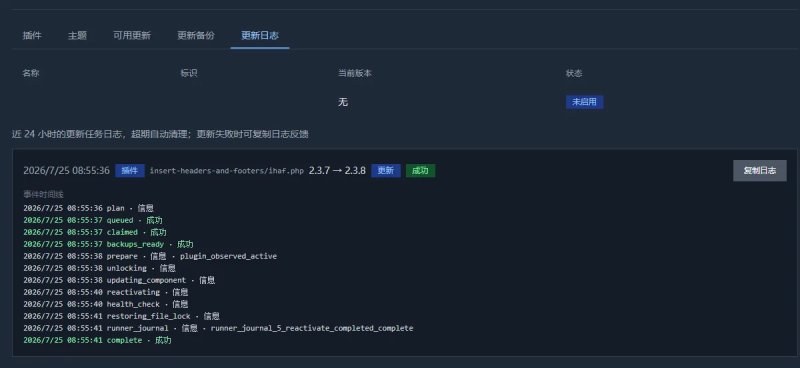 WordPress更新日志