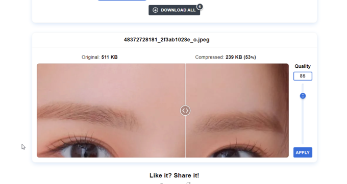 Optimizilla压缩