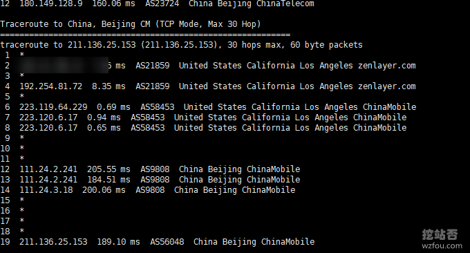 QYFOU美国CN2 GIA VPS移动回程线路