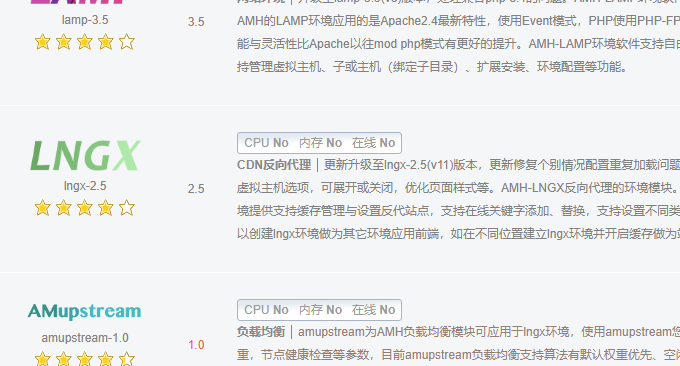 AMH面板安装Nginx