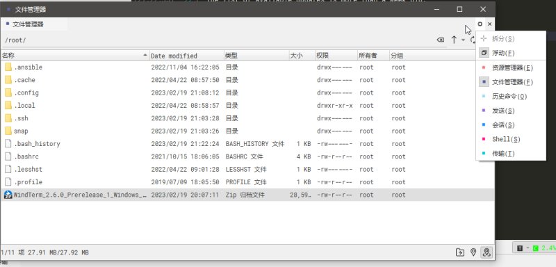 WindTerm放大窗口