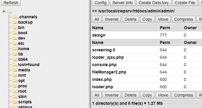 CentOS Web Panel管理所有文件