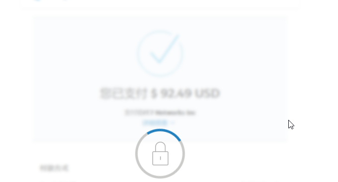 经典VPS香港机房VPS主机完成付款