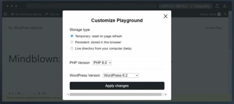 自定义 Playground 的弹出窗口<br>