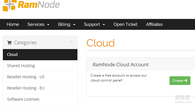 RamNode VPS开通云账号