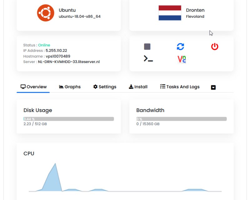 Liteserver管理界面