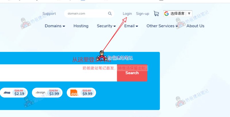 登录NaemSilo域名后台