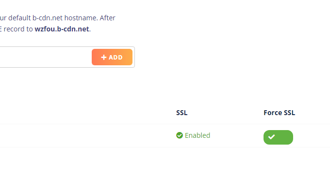 Bunny CDN开启SSL