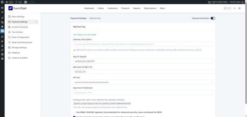 FluentCart 微信支付网关插件:WPKJ Payment Gateway for FluentCart with WeChat - Wpkj Payment Gateway For Fluentcart With Wechat 2