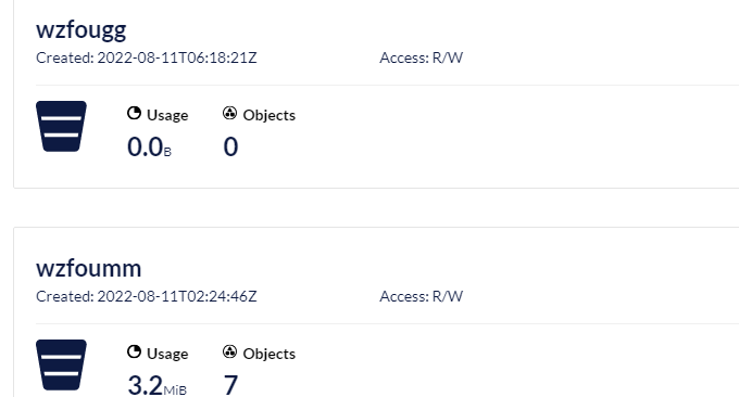 Minio S3 Browser管理存储