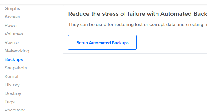 DigitalOcean VPS备份主机