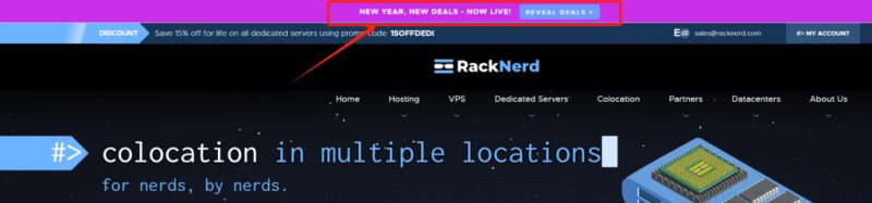RackNerd VPS 最具性价比的服务器，约10美金/年 1Gbps/2000G/月