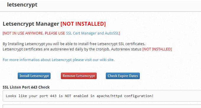 CentOS Web Panel签发Lets证书