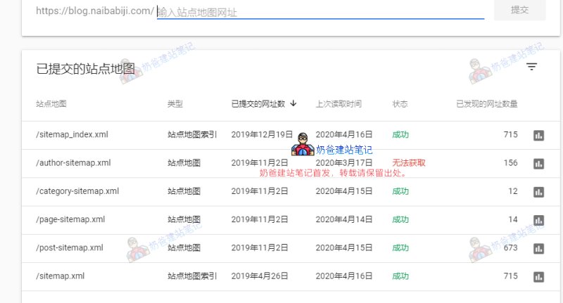 Google站点地图提交