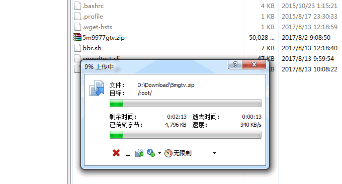 CN2线路VPS上传速度