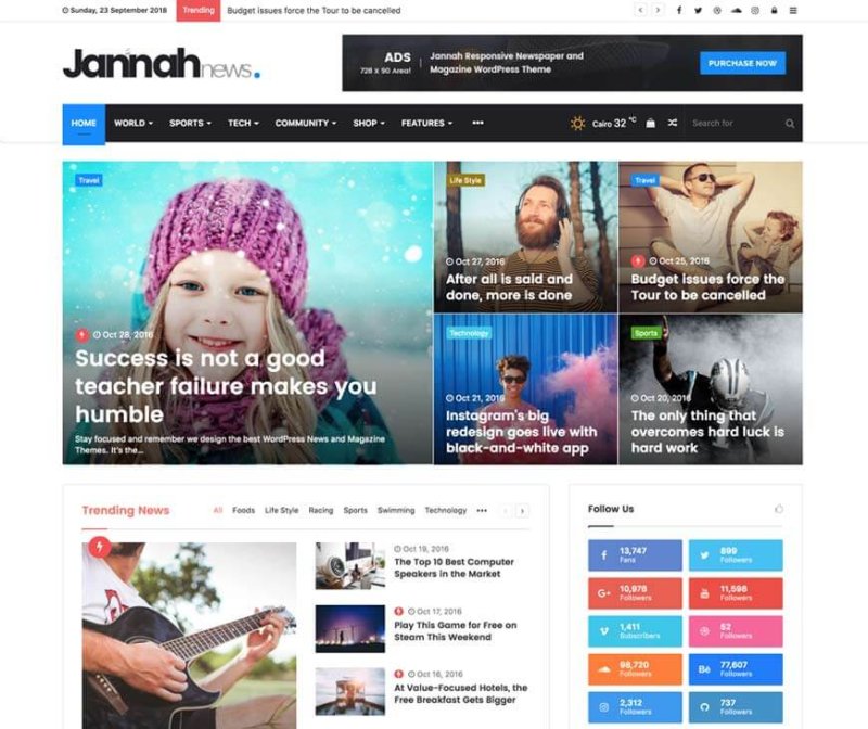 Jannah News 主题