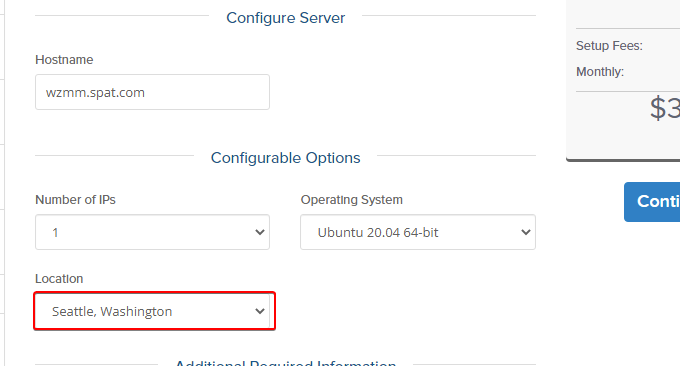 SpartanHost VPS选择机房位置