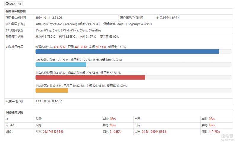免费PHP探针精简功能
