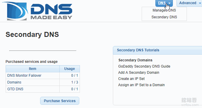 DNS Made Easy添加域名