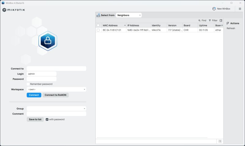 Winbox登录