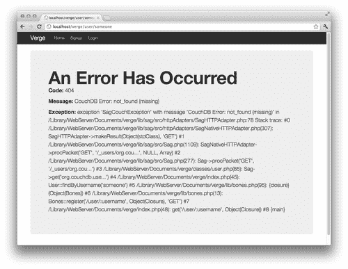 Testing our exception handler
