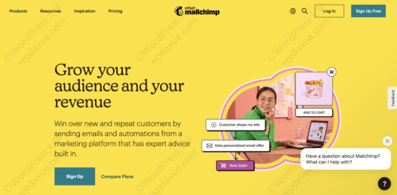 Mailchimp不是 WooCommerce 插件,而是电子邮件营销平台