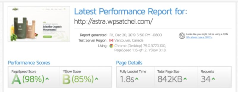 W3 Total Cache 速度测试