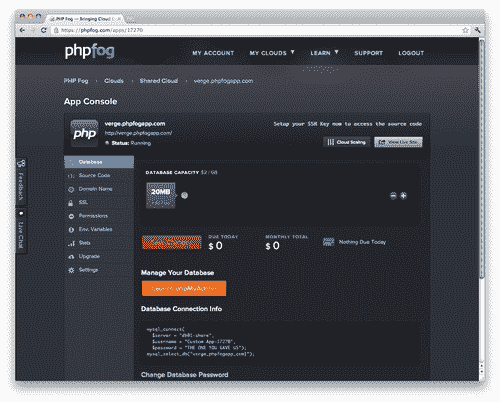 Setting up a PHP Fog account