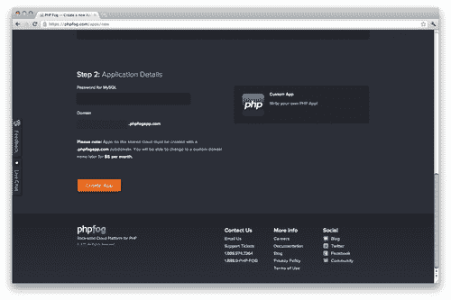 Setting up a PHP Fog account
