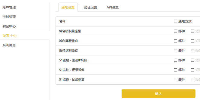 DNS.COM监控提醒服务