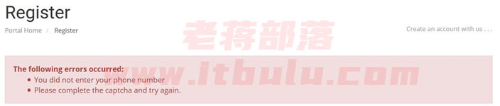 解决注册国外主机账户"Please complete the captcha and try again"问题