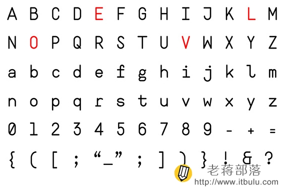 Ahamono Monospaced Free Font
