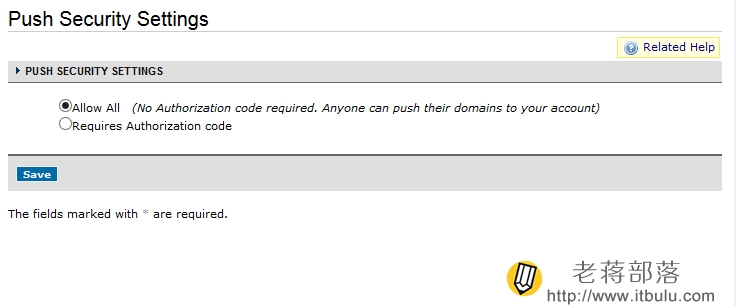 Namecheap设置接受账户Push Settings