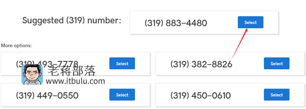 选择Second Phone Number号码