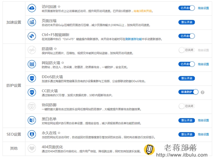 控制面板设置