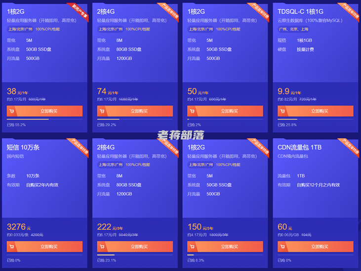每月更新腾讯云优惠活动整理