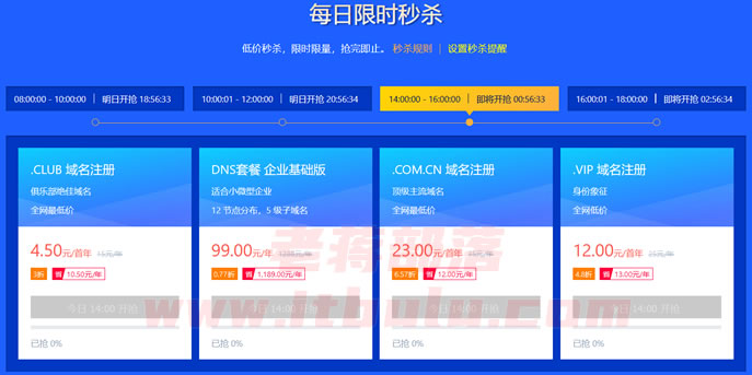 DNSPod新年众多域名促销活动及专业版解析服务